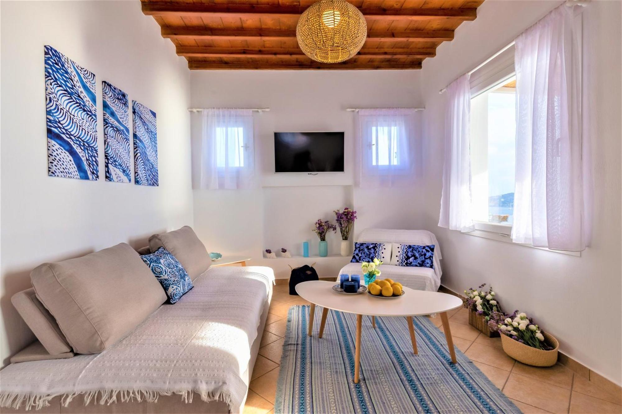 Sugar Blue Apartment Mykonos Town Стая снимка
